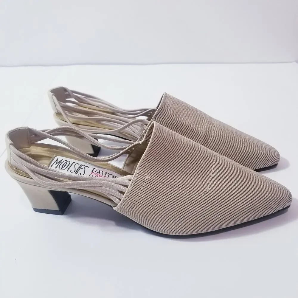 Mootsies Tootsies Knitted Sling Back Heels